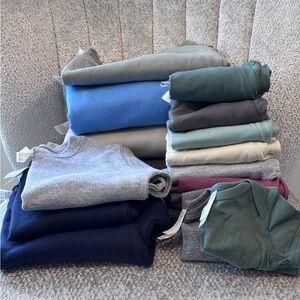 Bundle of 17 Blank Craft Sweatshirts, T-Shirts, & Onesies - Adult, Toddler NWOT